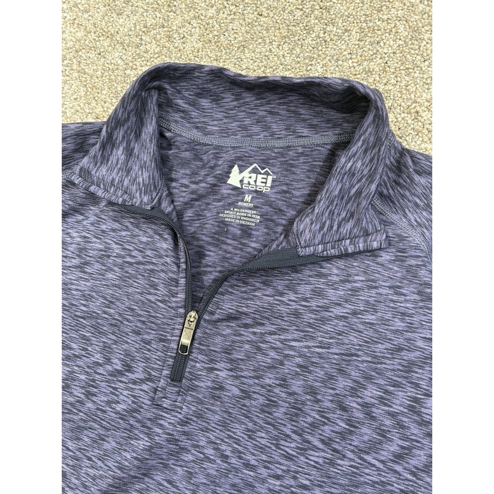 REI Co-op Women's Purple 1/4 Zip Pullover Hiking Outdoor Active Size Med #0394